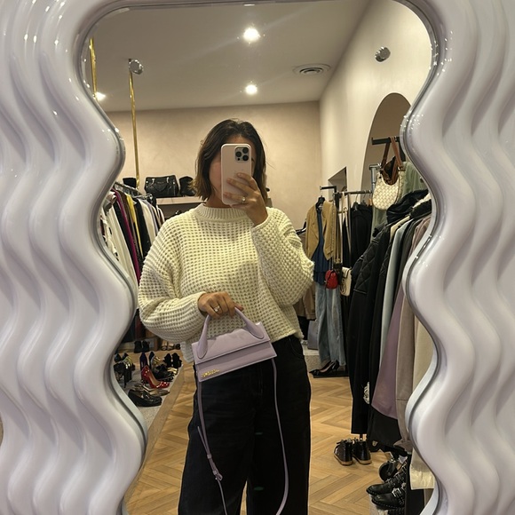 JACQUEMUS Lavender Long Chiquita Leather Bag NEW condition - Picture 3 of 8